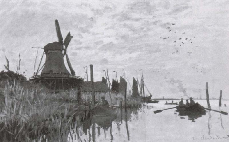 Claude Monet Windmills near Zaandam